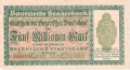 Germany 2 5 Million Mark,  1. 9.1923
